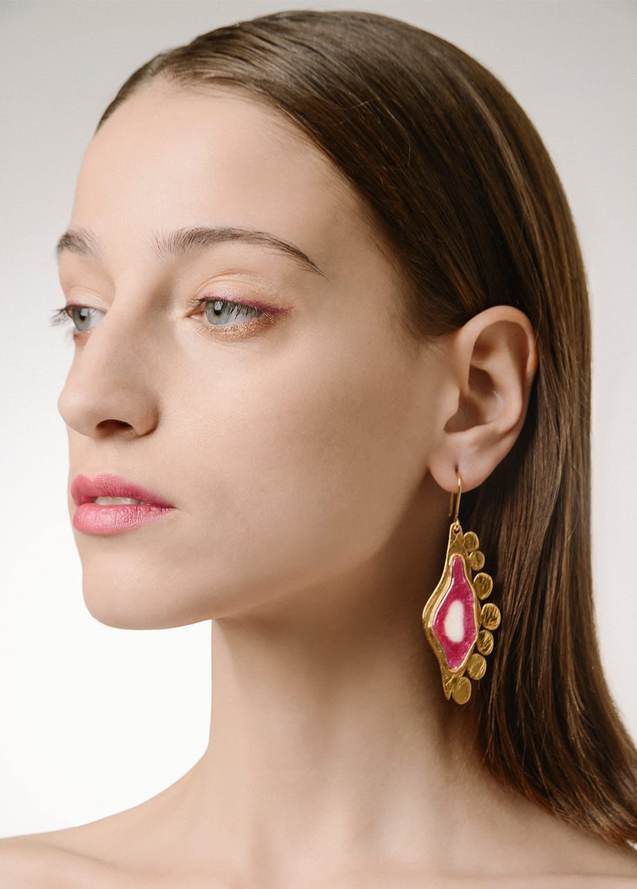 pink-lizard-earrings