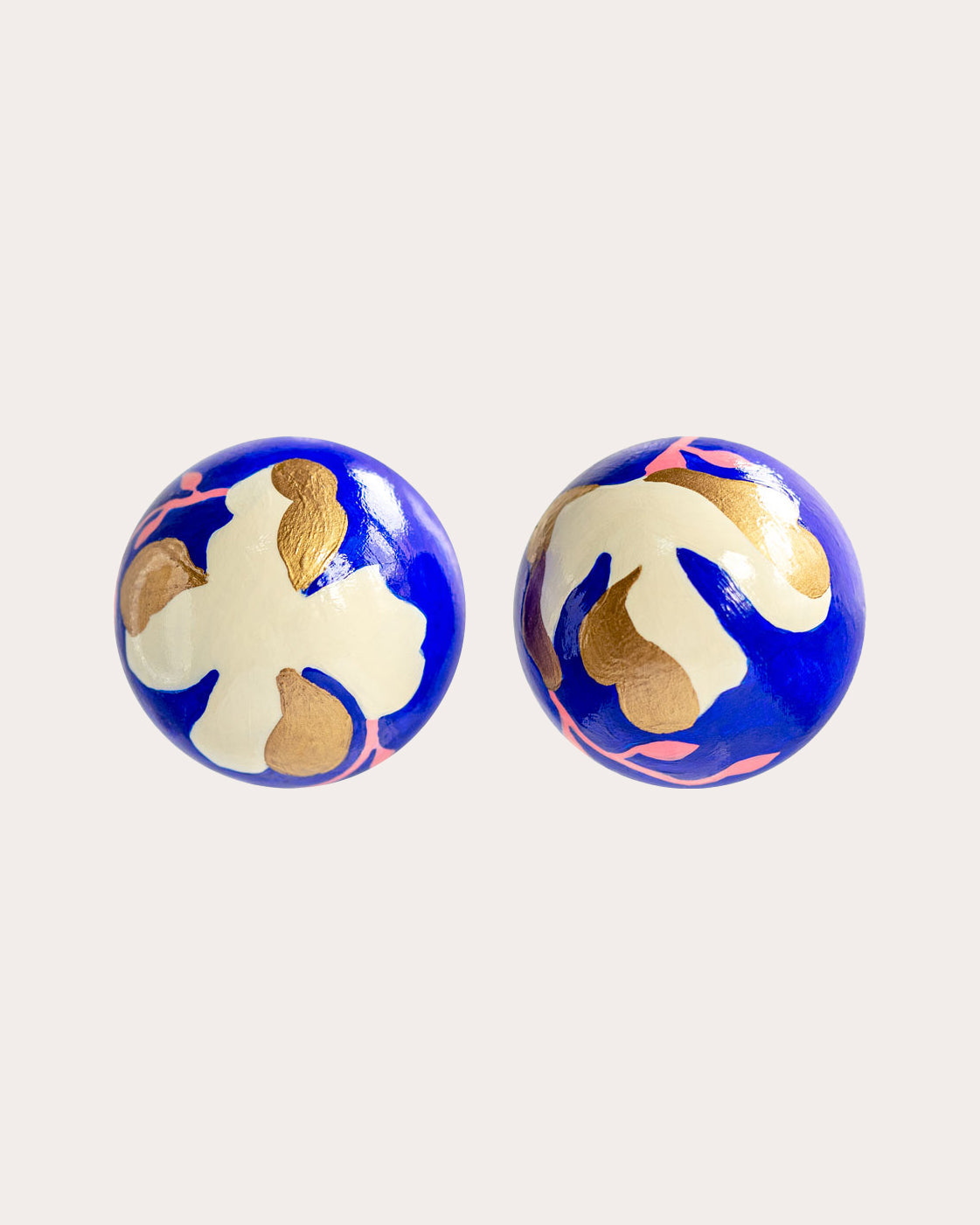 Ultramarine Lily Gaia Floral Jumbo Stud Earrings