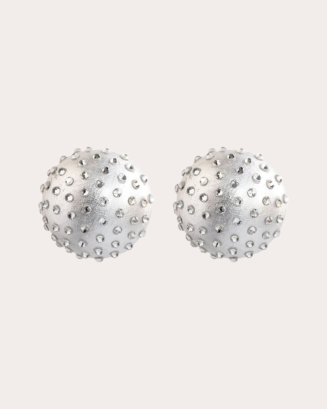 Silver Luxe Gaia Midi Jet Stud Earrings