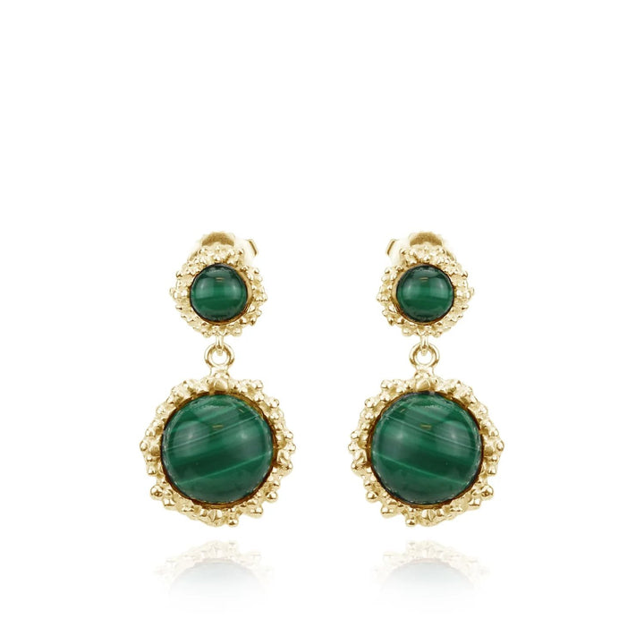 double-gem-textured-earrings