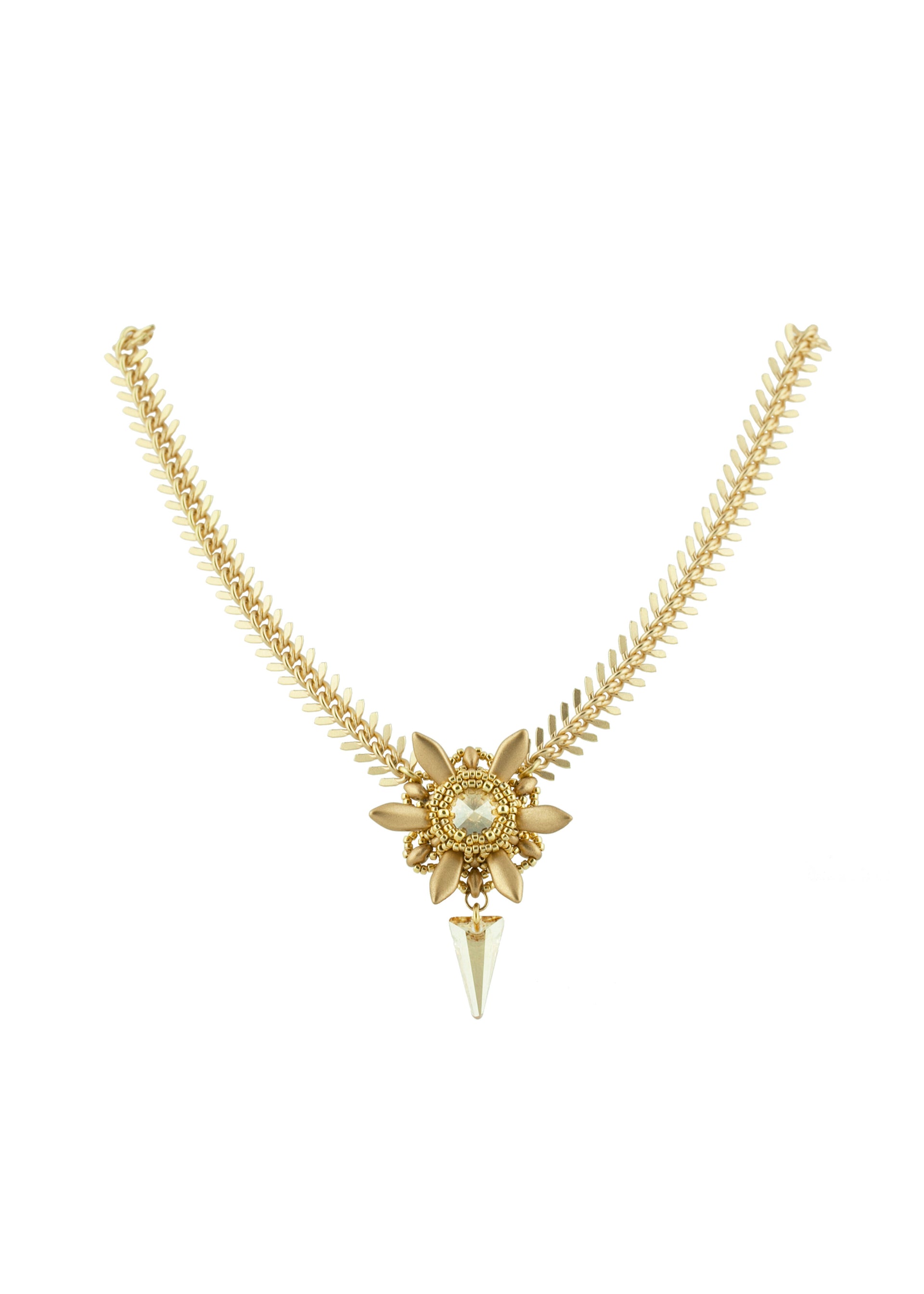 golden-glam-rock-spiked-necklace