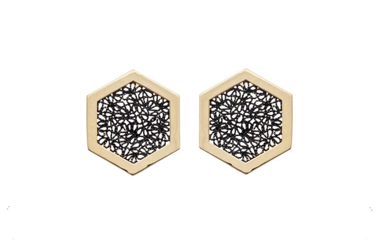 hexagon-earrings