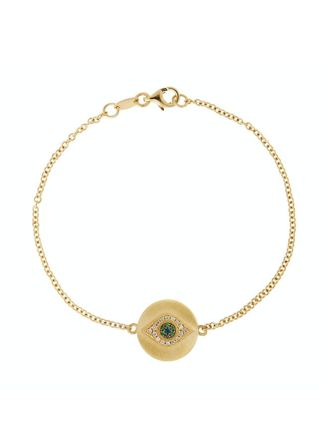 Golden Dawn Evil Eye Yellow Gold Bracelet