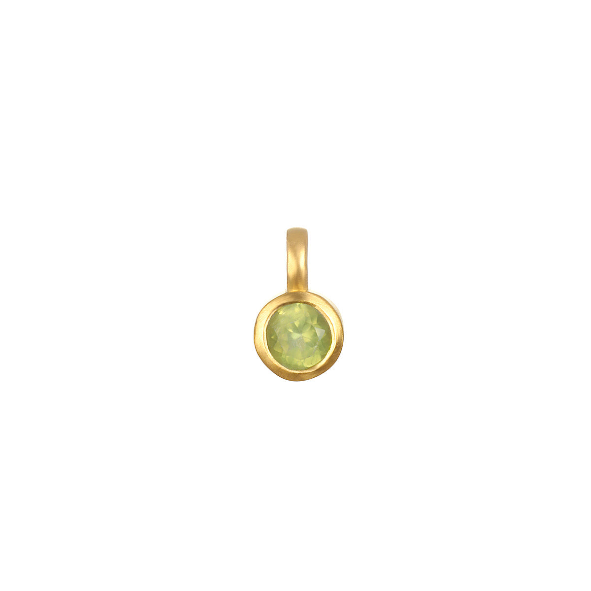 Peridot Bezel Charm