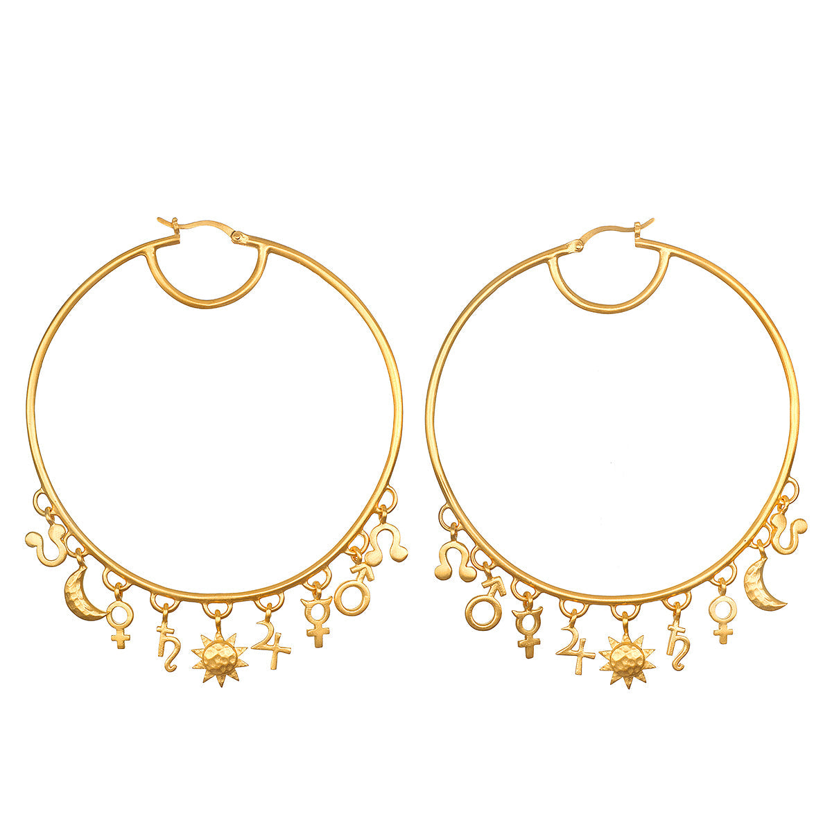 Joni Patry's All Encompassing Planet Hoop Earrings