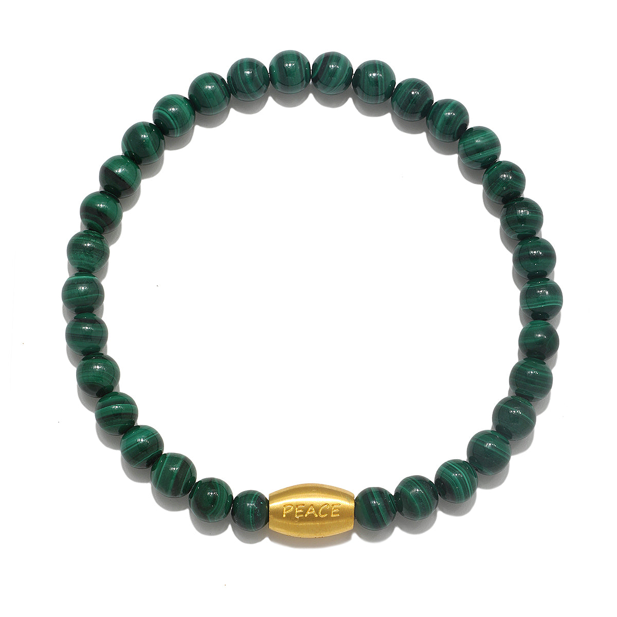 Path to Healing Malachite Gemstone Men's Bracelet