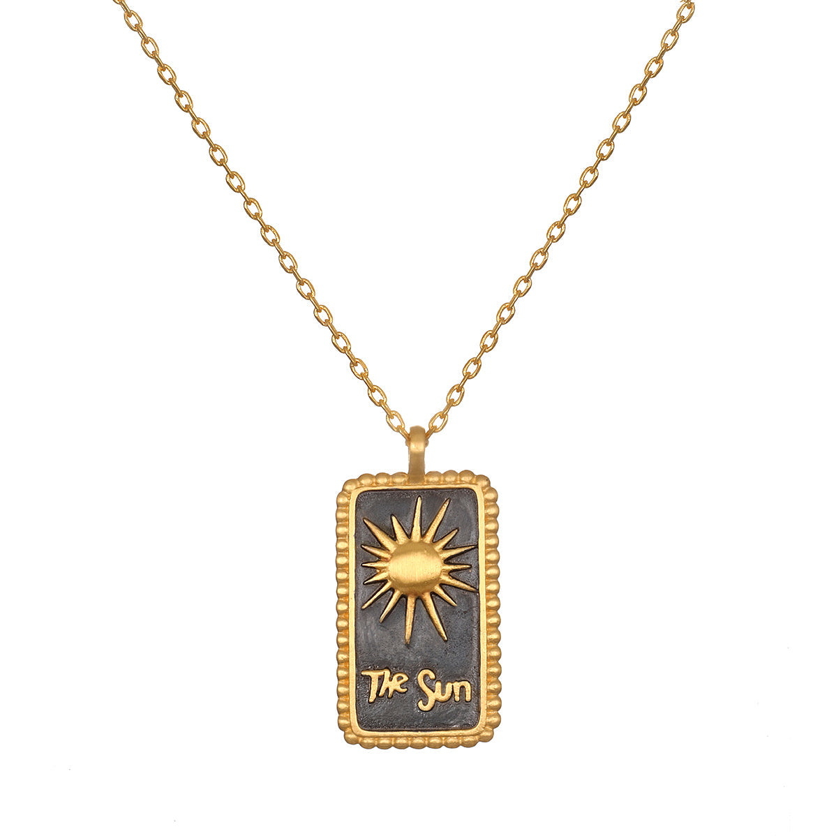 Omen of Positivity Sun Tarot Necklace