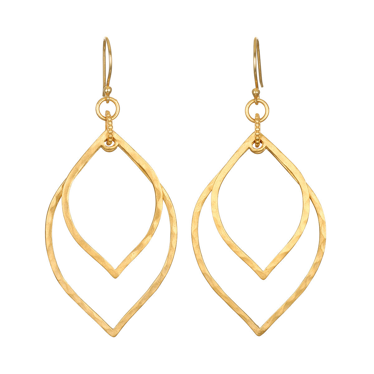 Transformed by Light Lotus Linear Earrings