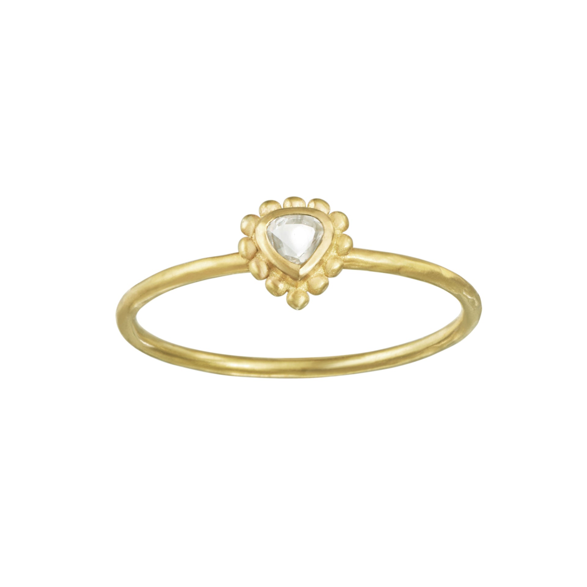 Spark of Light 14kt Gold Raw Diamond Ring