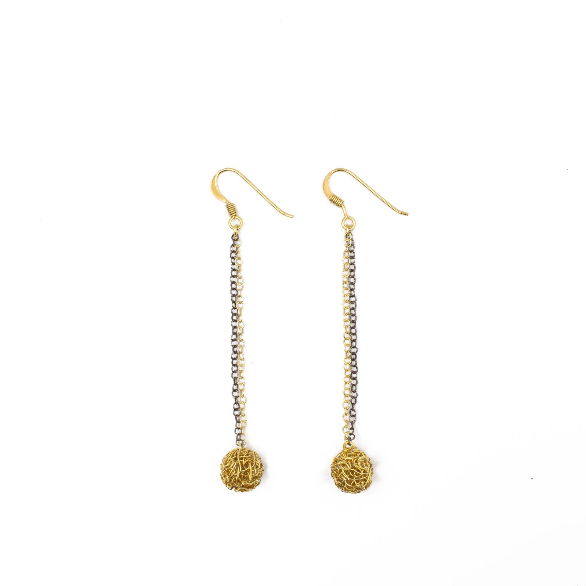 black-rhodium-and-gold-sphere-earrings