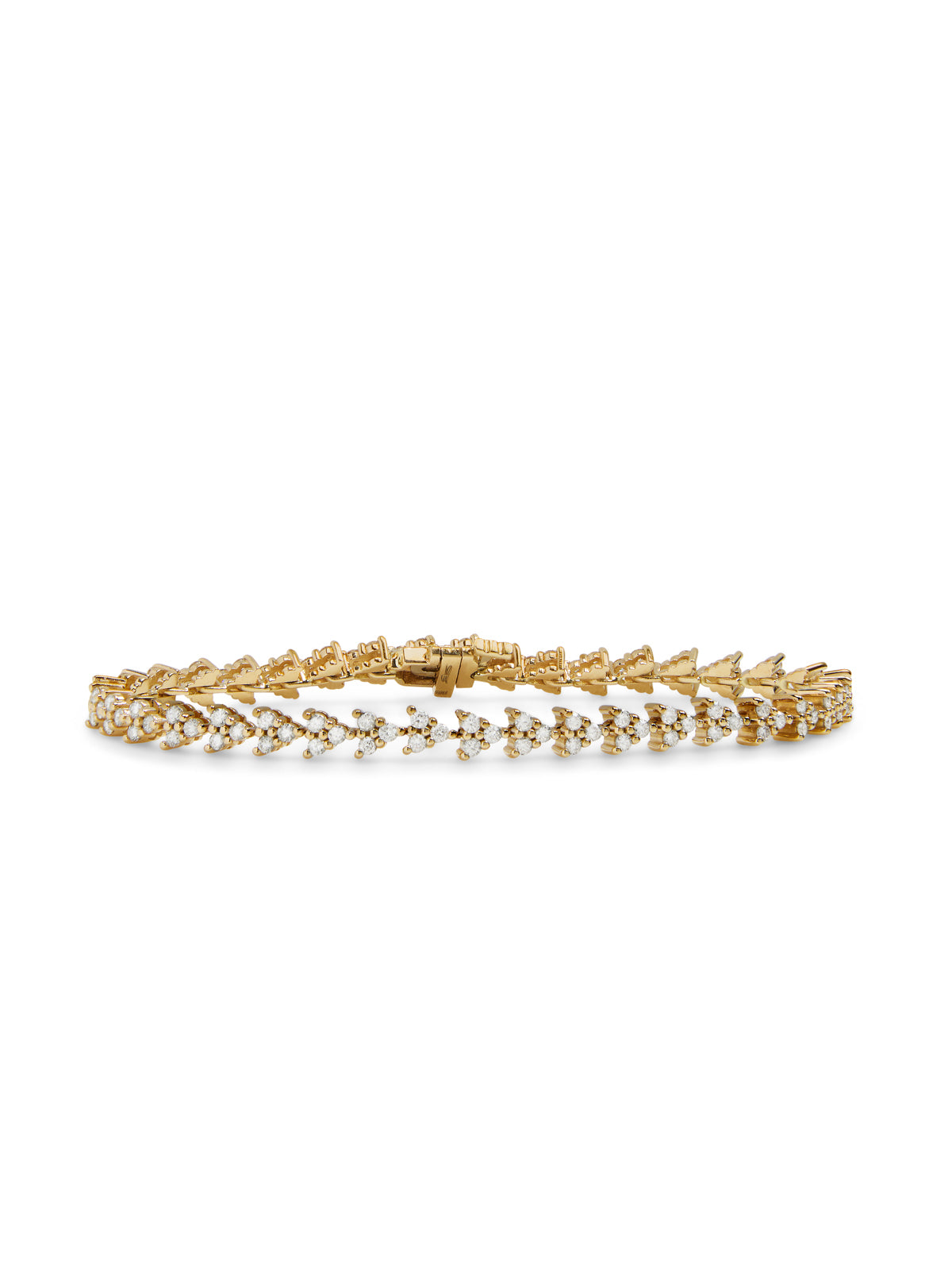 Diamond Lizzie Yellow Gold Tennis Bracelet