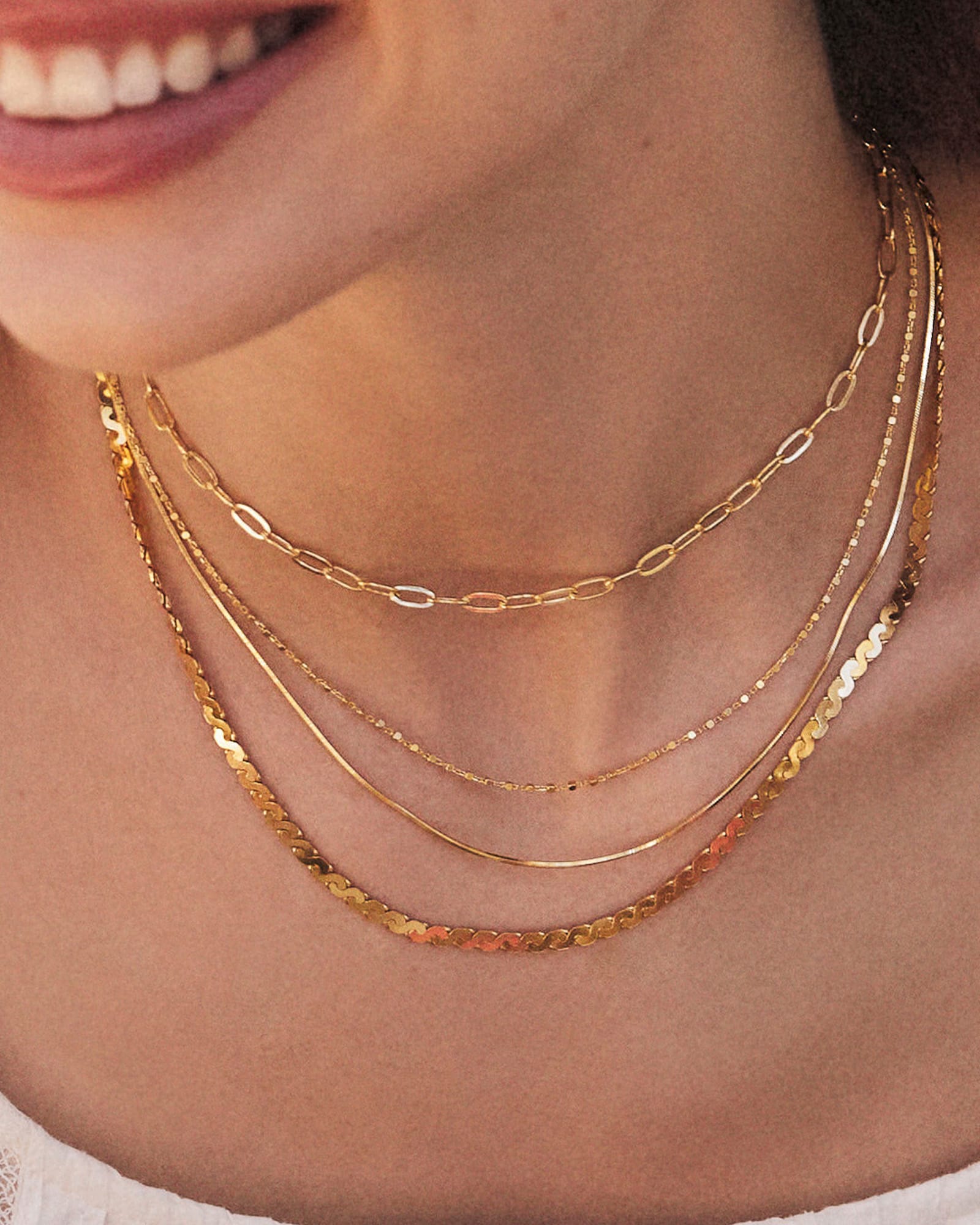 Paperclip necklace 18k online