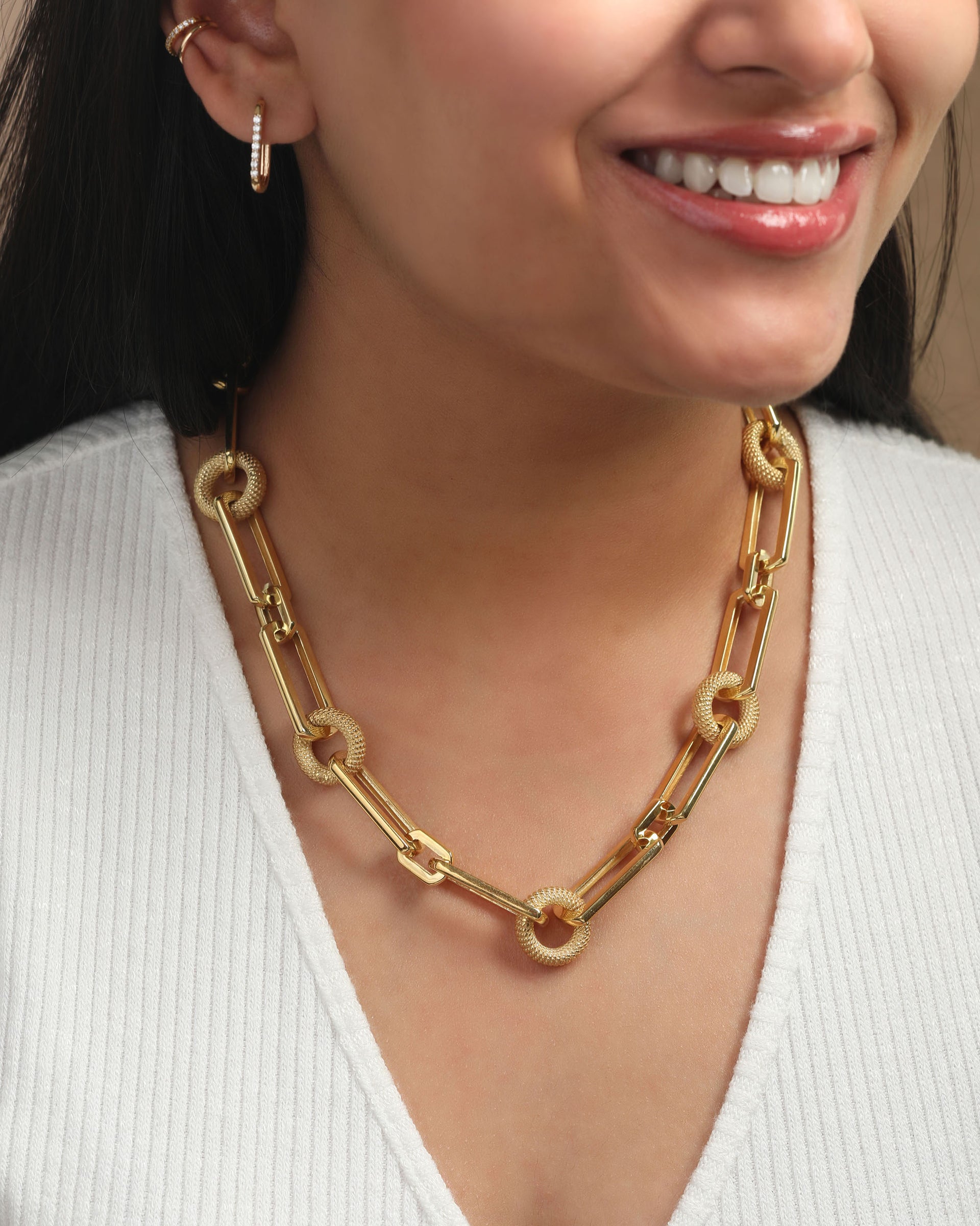 Naia 14K Gold-Plated Link Necklace