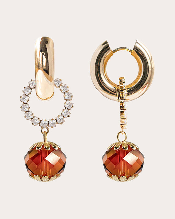 Amber Léa Hoop Drop Earrings