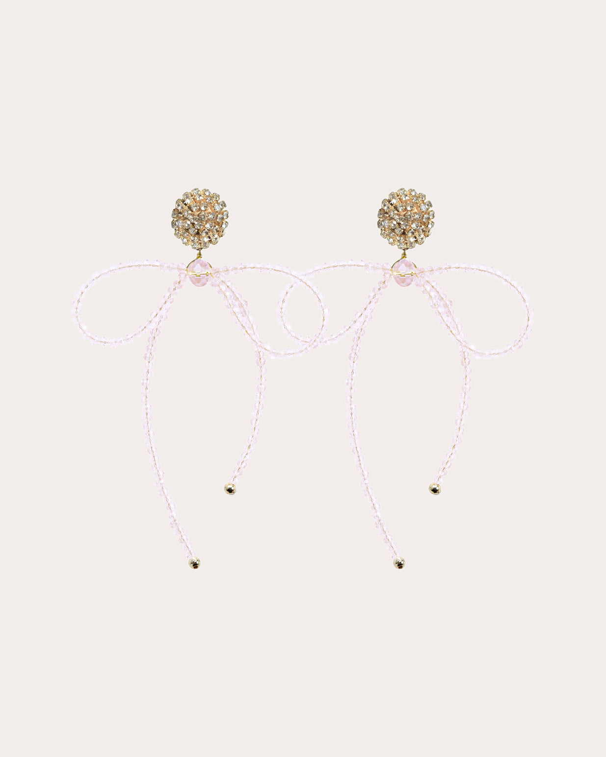 Rosy Sparkle Lucia Drop Earrings