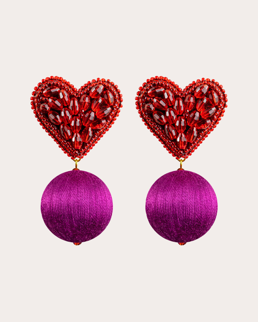 Mulberry Red Luisa Drop Earrings