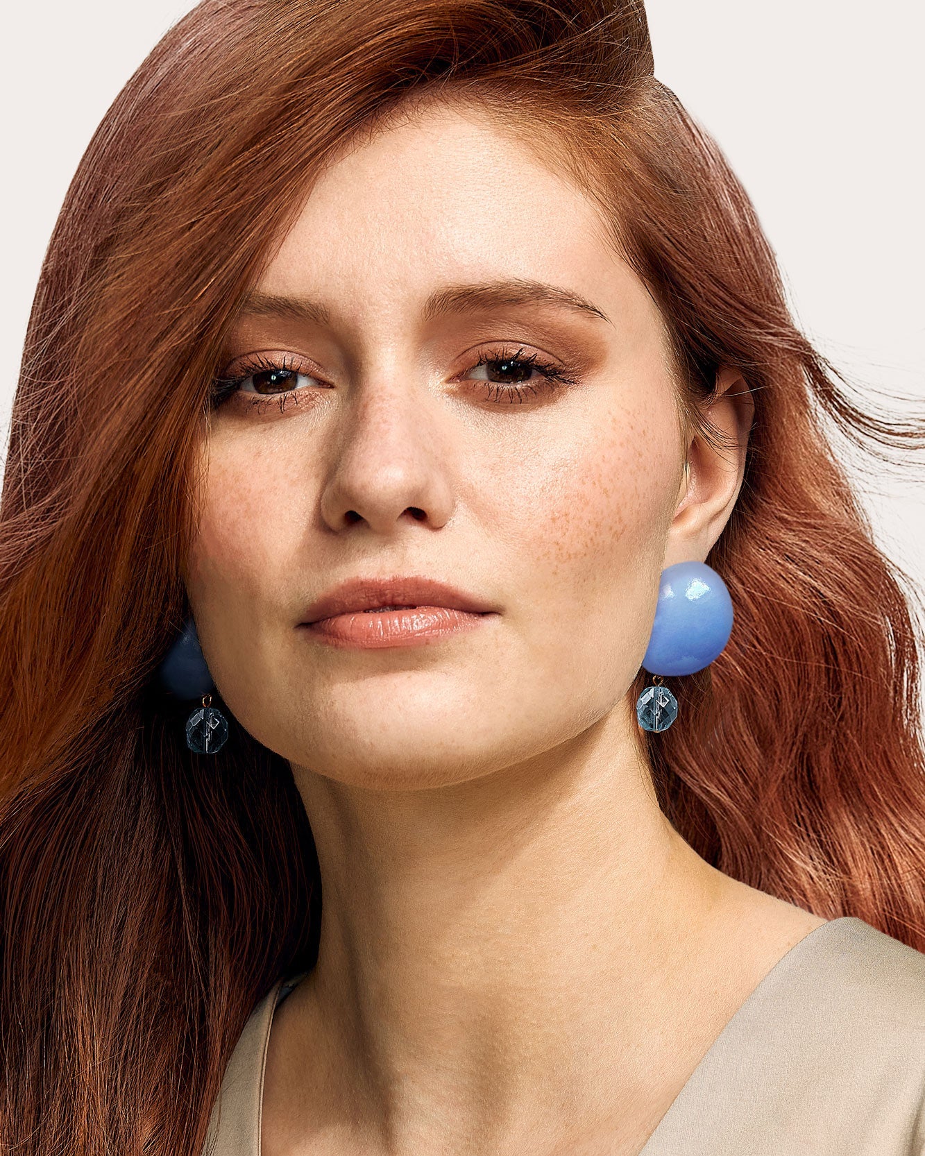 Soft Sky Luna Stud Earrings