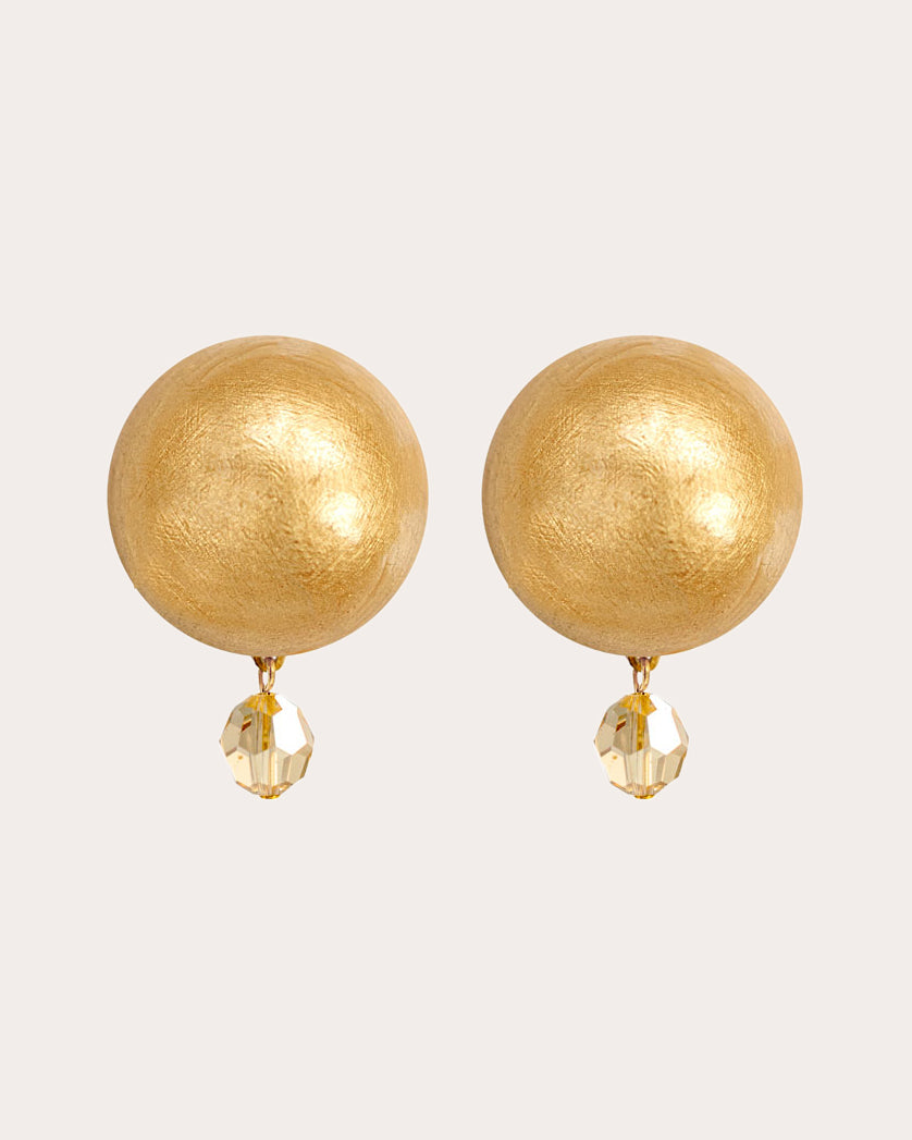 Galactic Gold Luna Petite Stud Earrings