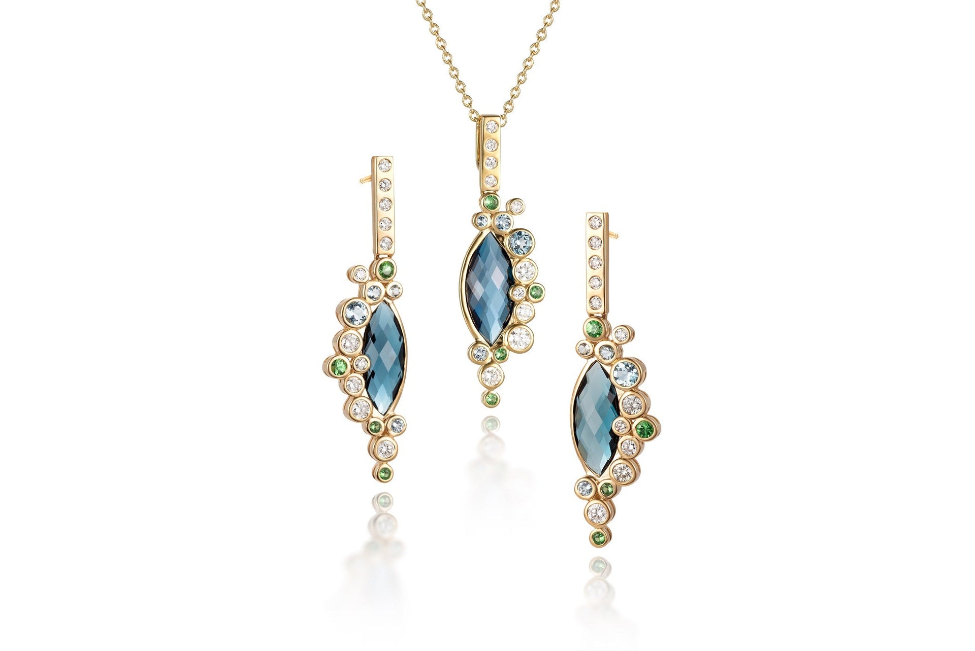 Andromeda London Blue Topaz Earrings