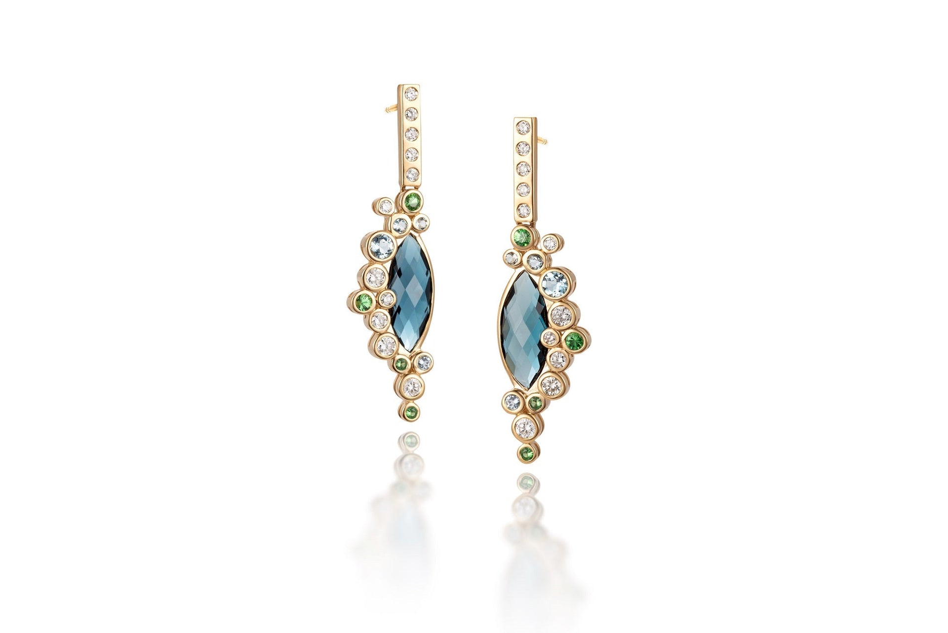 Andromeda London Blue Topaz Earrings