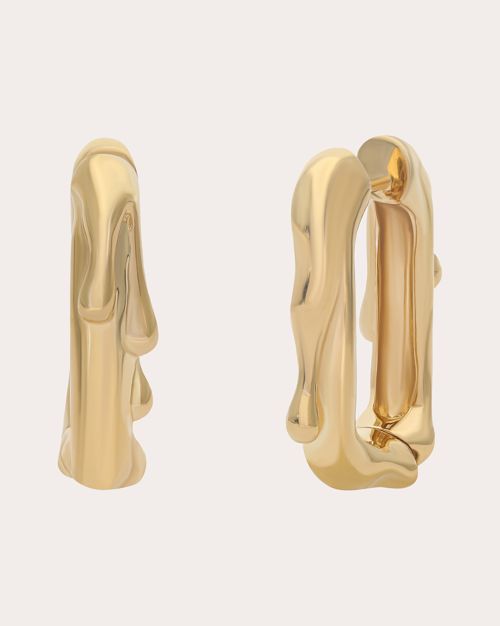 Monroe 14K Gold-Plated Hoop Earrings