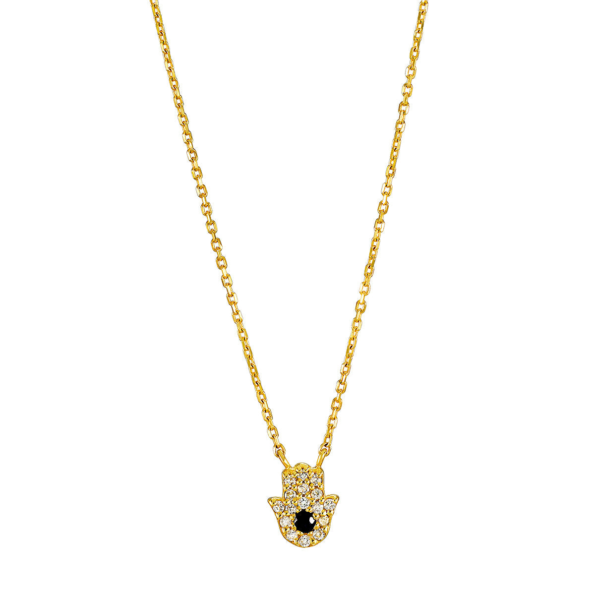 Abundant Blessings 14kt Gold Hamsa Necklace 