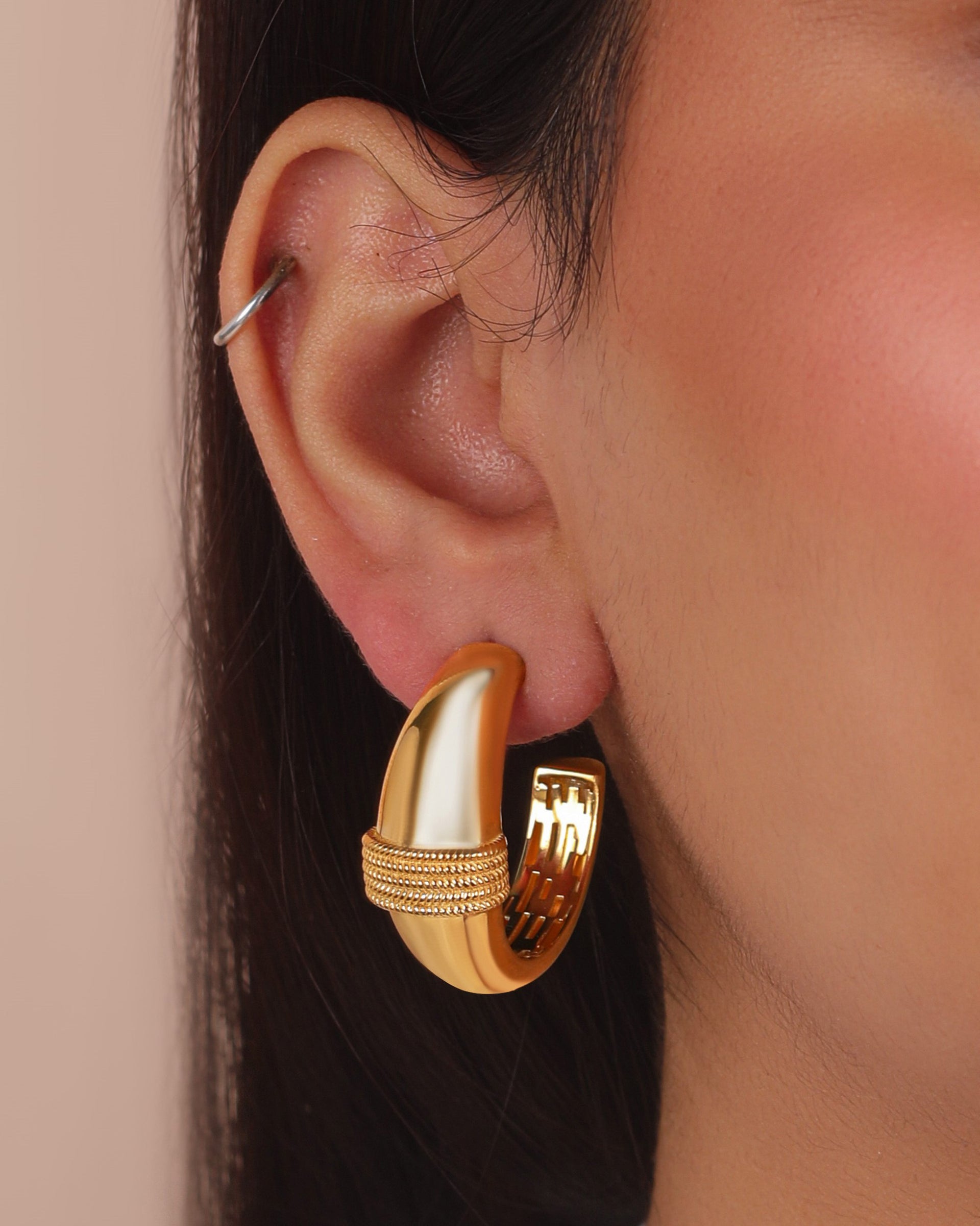 Naia 14K Gold-Plated Hoop Earrings