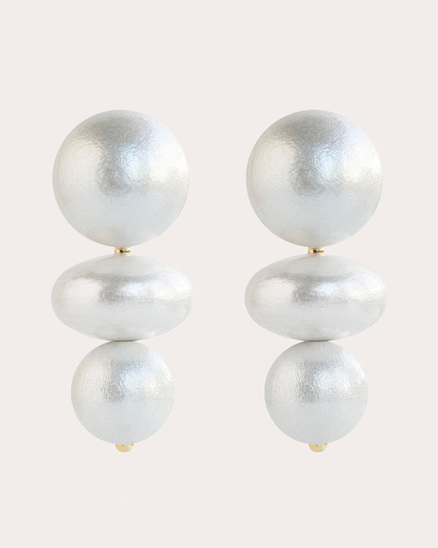 White Heron Nola Drop Earrings