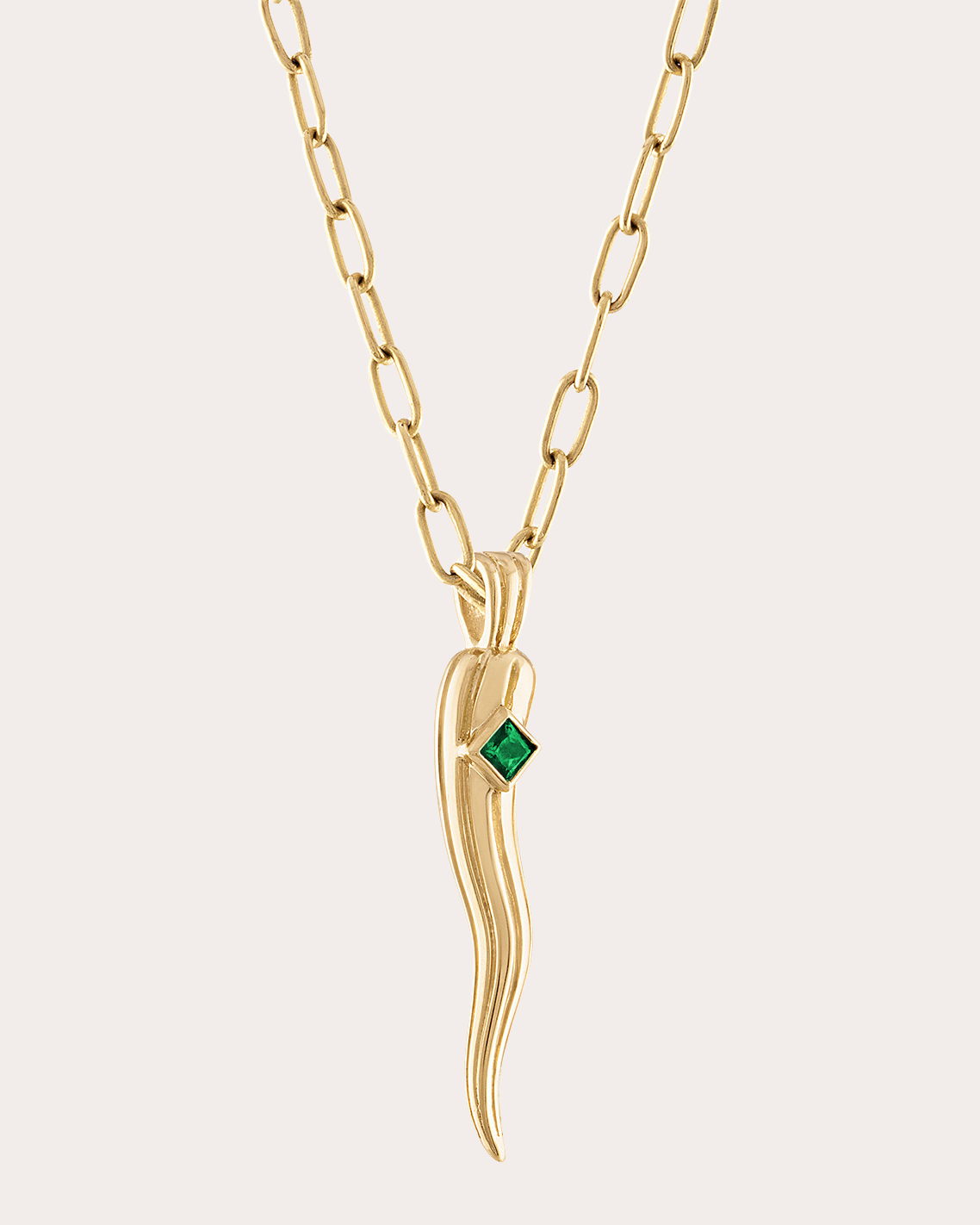 portofino-horn-pendant-in-green-18k-gold