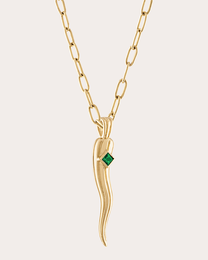 portofino-horn-pendant-in-green-18k-gold