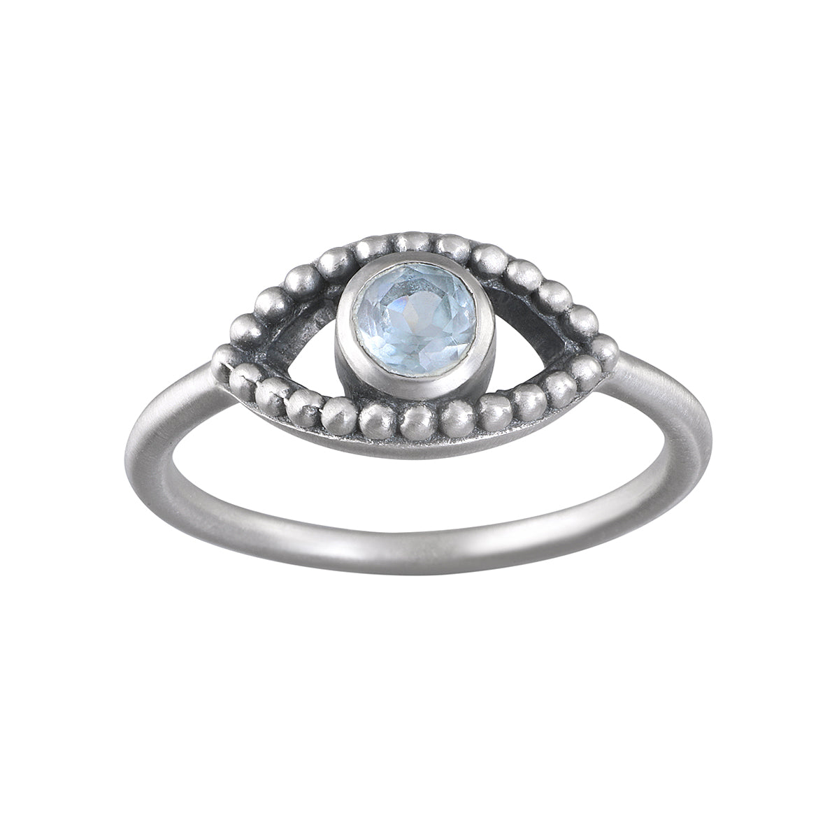 Keeper of Positivity Eye Silver Ring