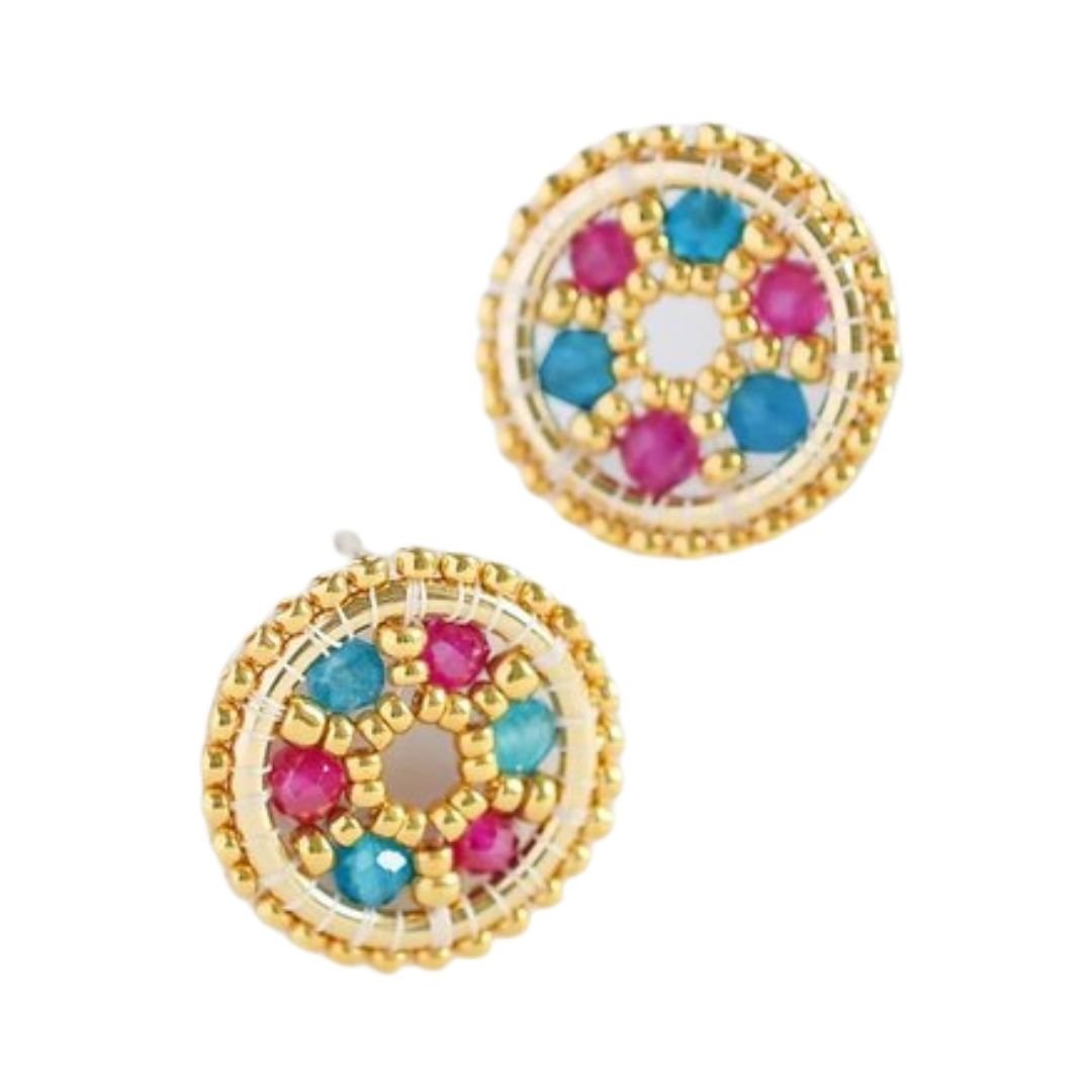 celestia-prism-circle-ruby-blue-apatite-earrings