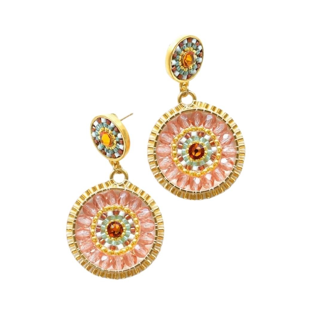 summer-peach-statement-drop-earrings