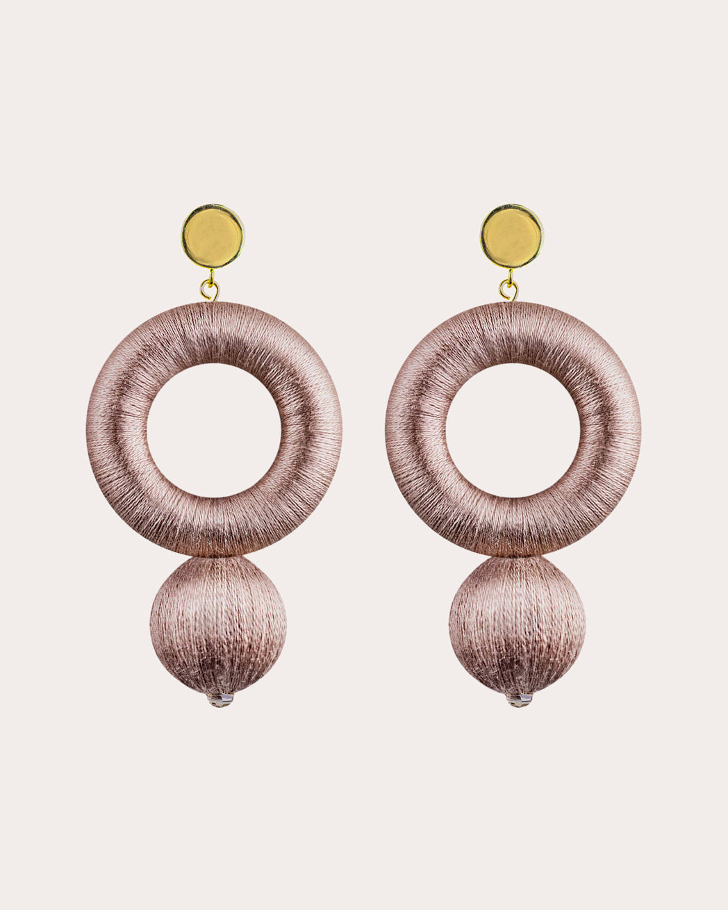 Dusty Rose Saskia Drop Earrings