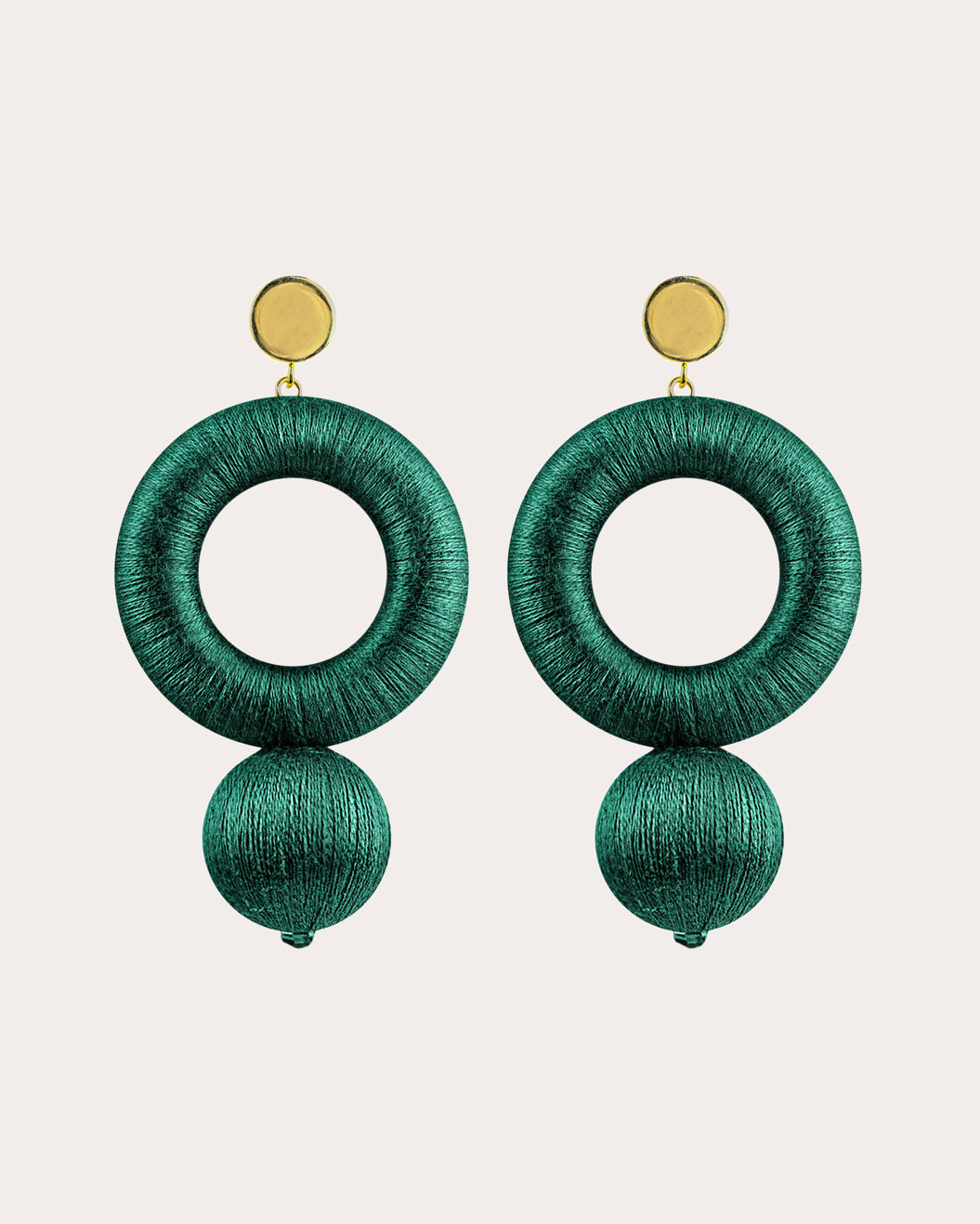 Spanish Emerald Saskia Drop Earrings