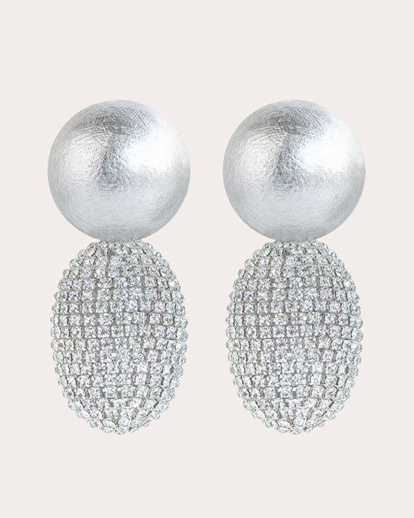 Lunar Glow Selena Clip-On Drop Earrings