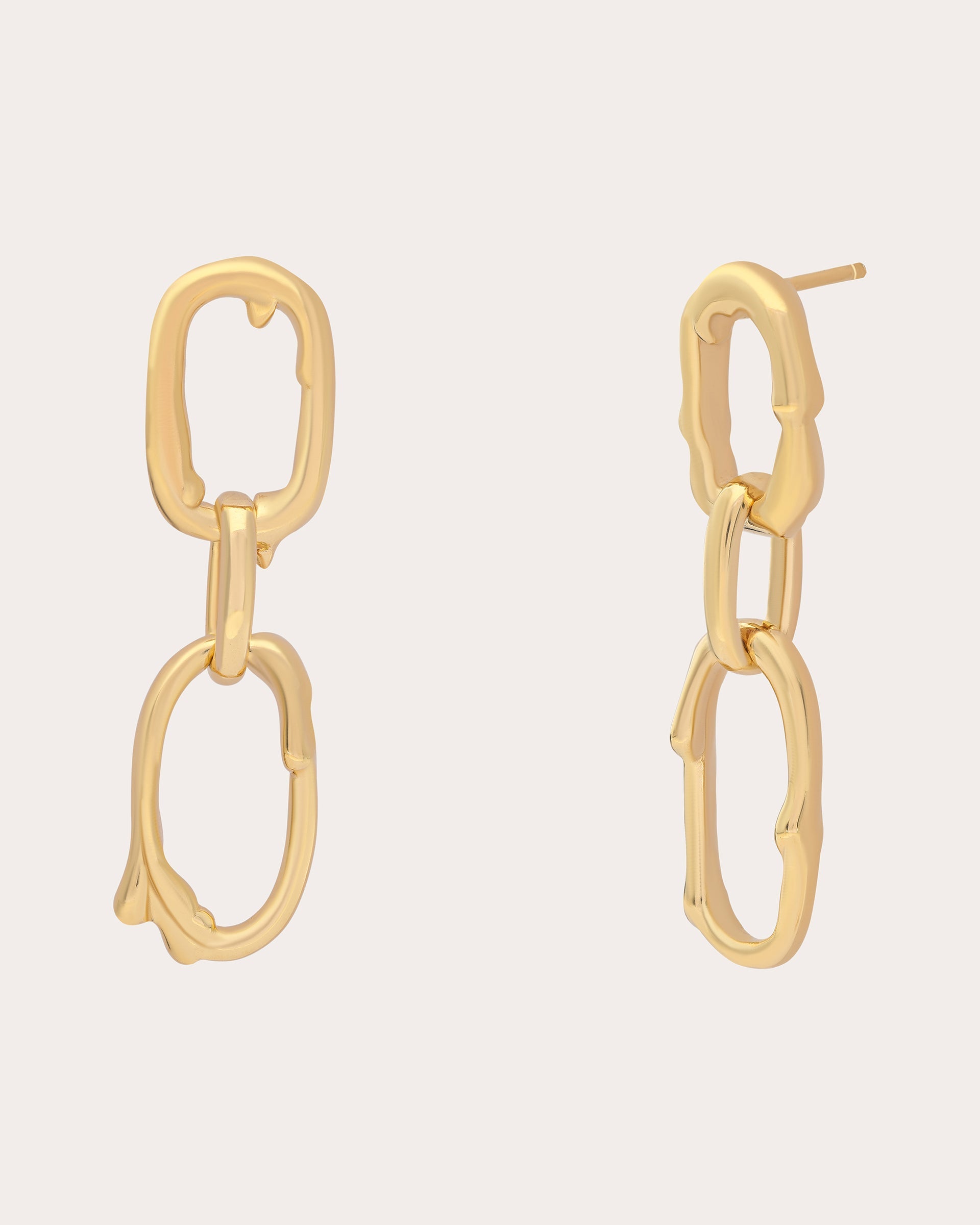 Serena 14K Gold-Plated Link Earrings