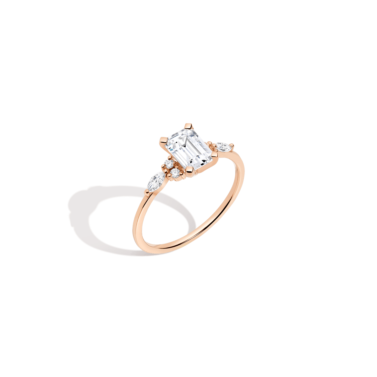 emerald-cut-floral-diamond-ring-in-18k-rose-gold-aurate