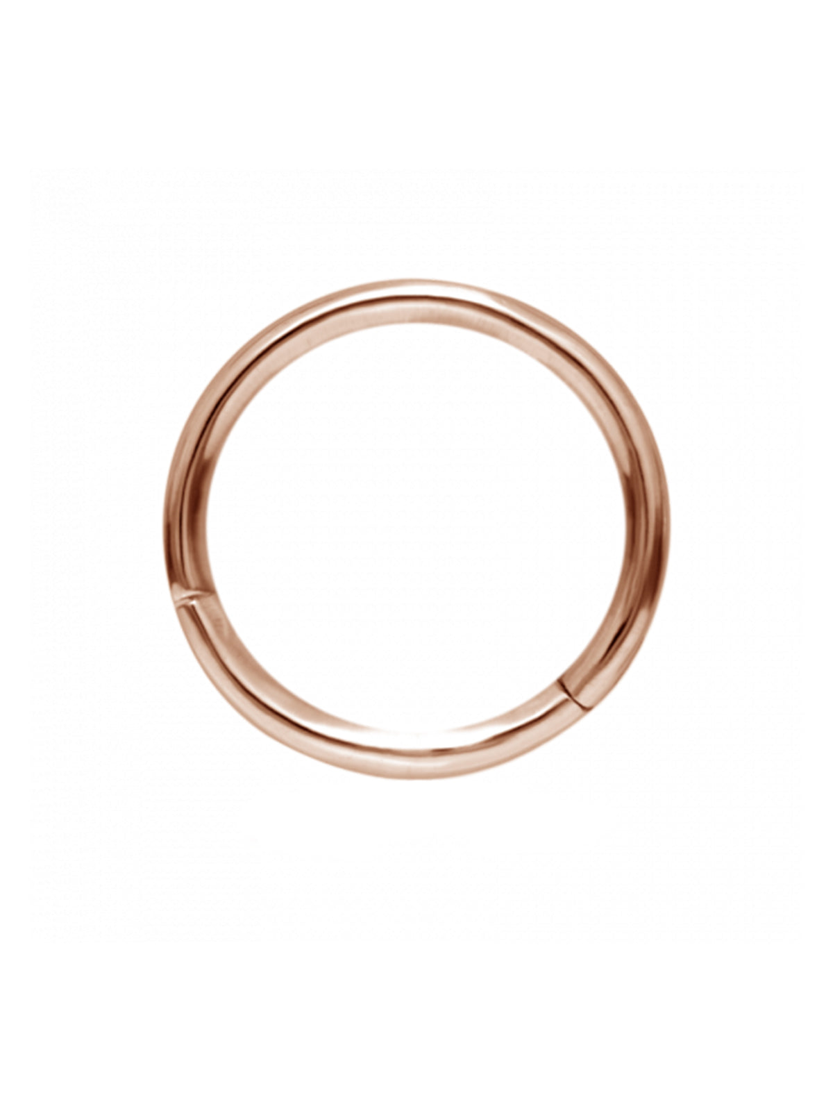 16 Gauge 11mm Plain Rose Gold Single Hoop Earring