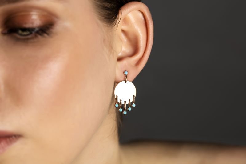 bohemian-turquoise-circle-earrings