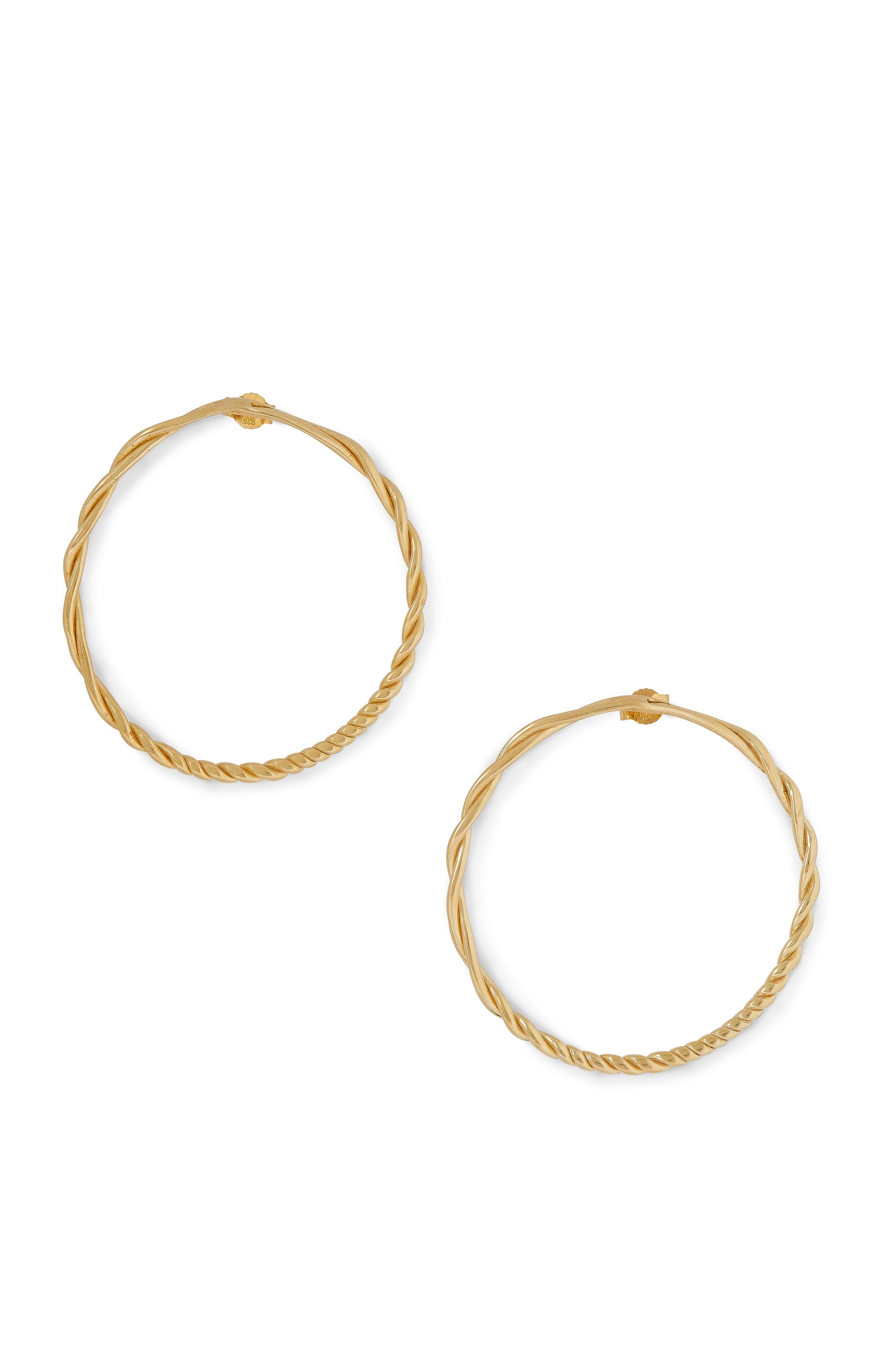 Thin Twist Hoops