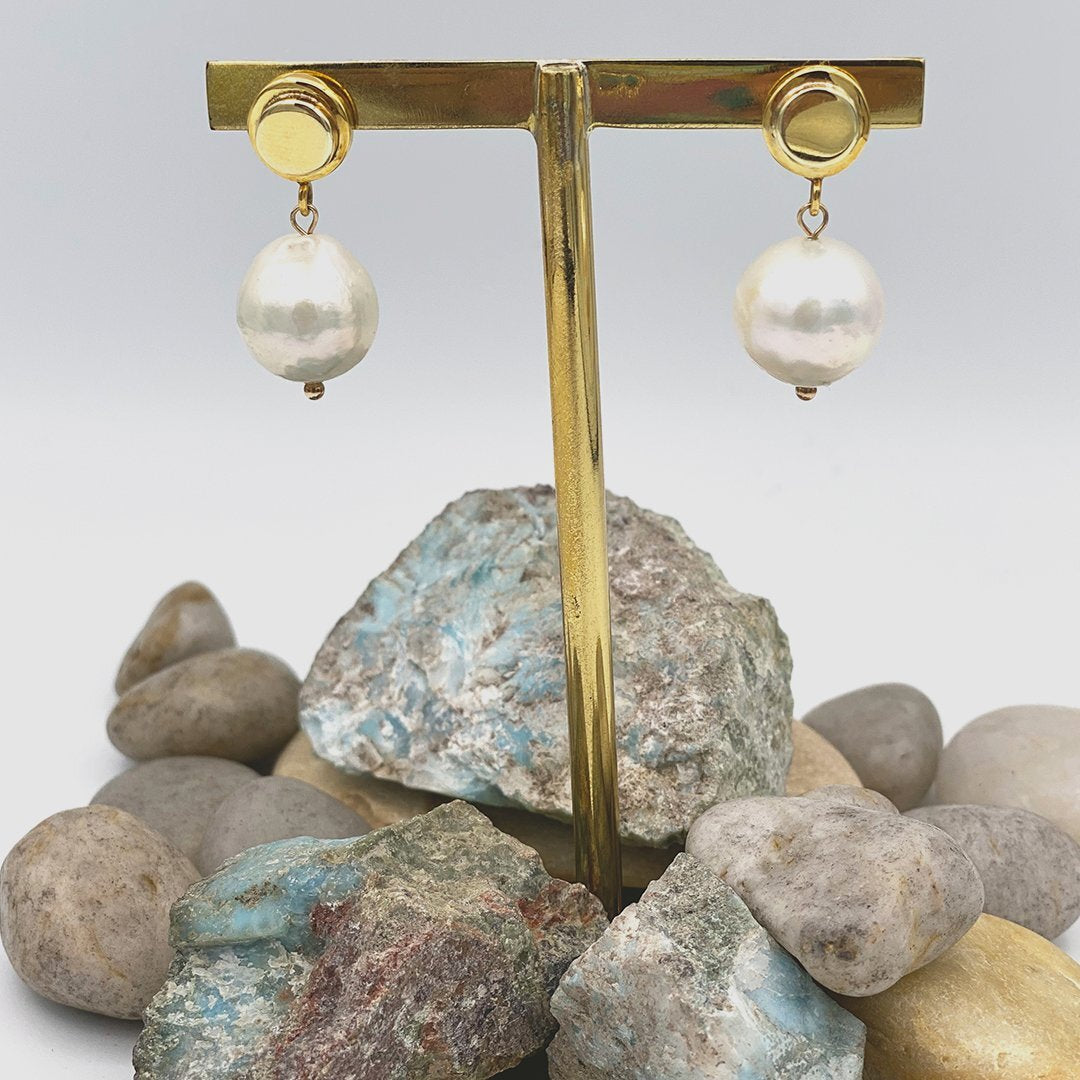 Baby Katie Pearl Drop Earrings