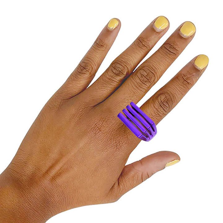 Leah Purple Stacked Ring