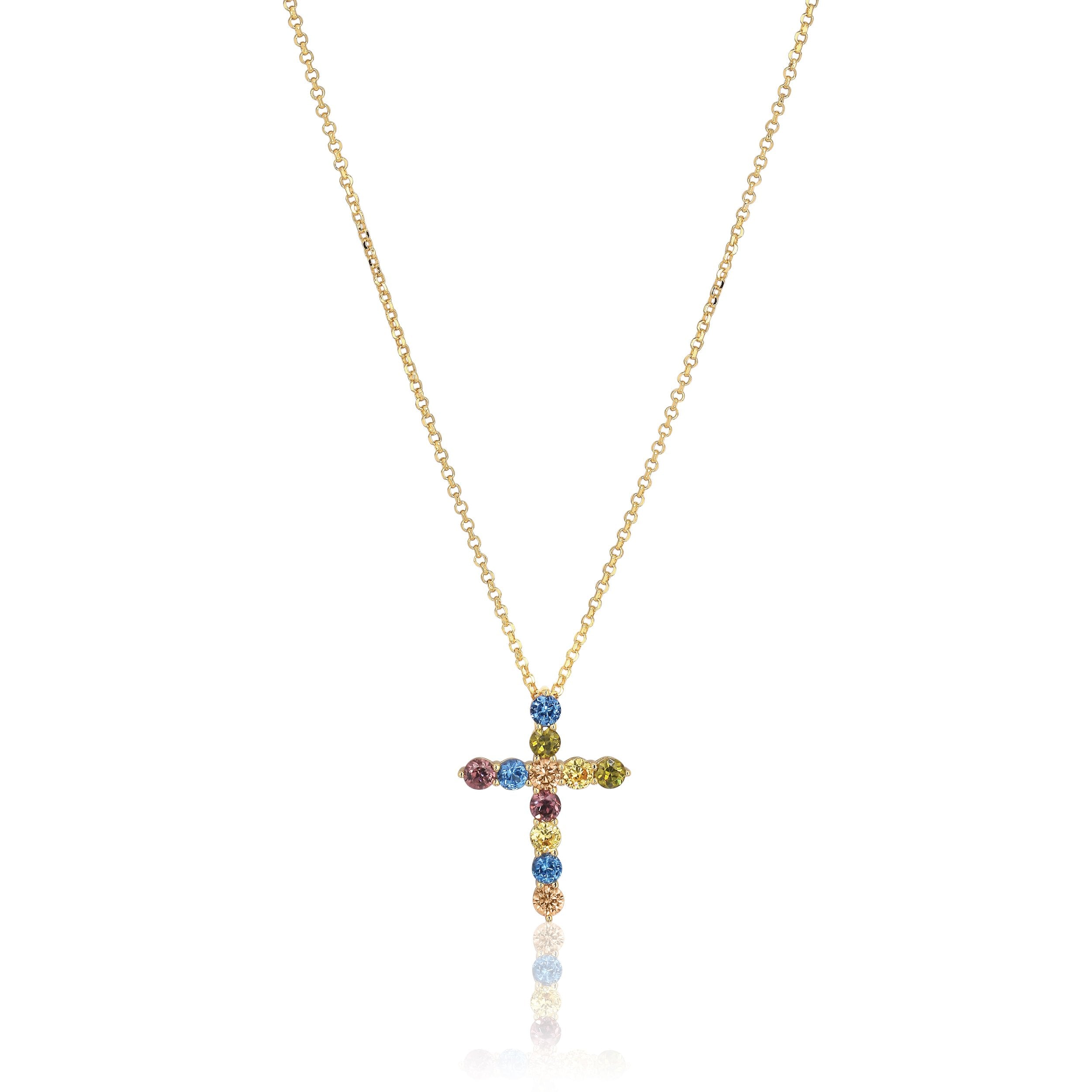 belluno-croce-necklace-with-multicoloured-zirconia