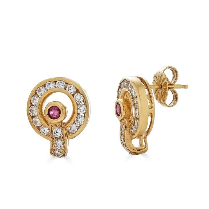 ruby-and-diamond-stud-earrings