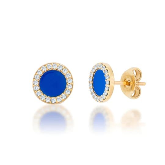 blue-diamond-halo-earrings