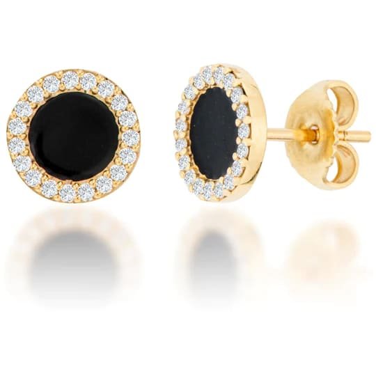 black-diamond-halo-earrings