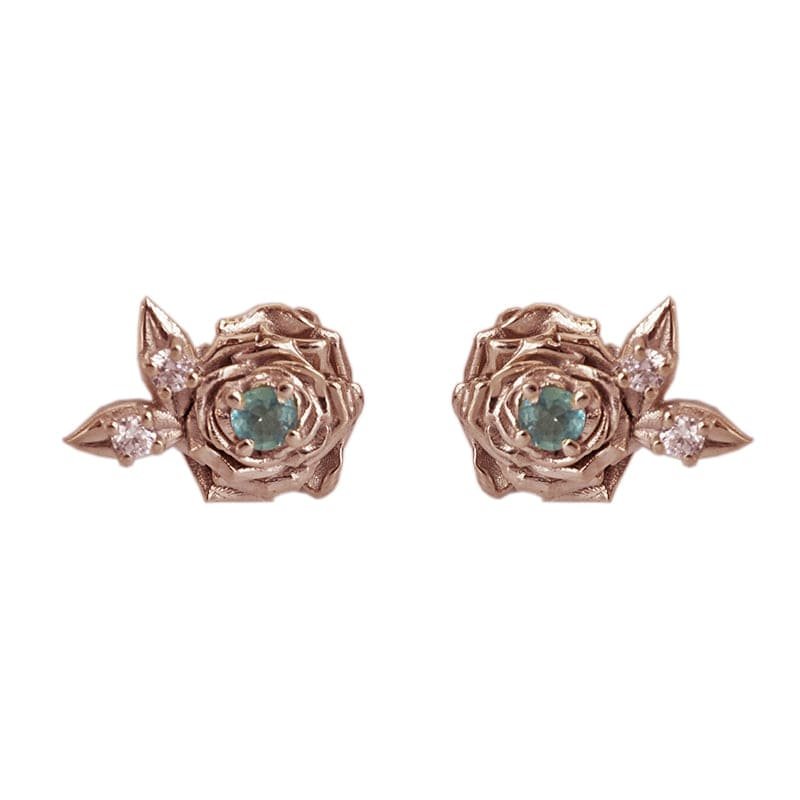 alexandrite-rose-studs