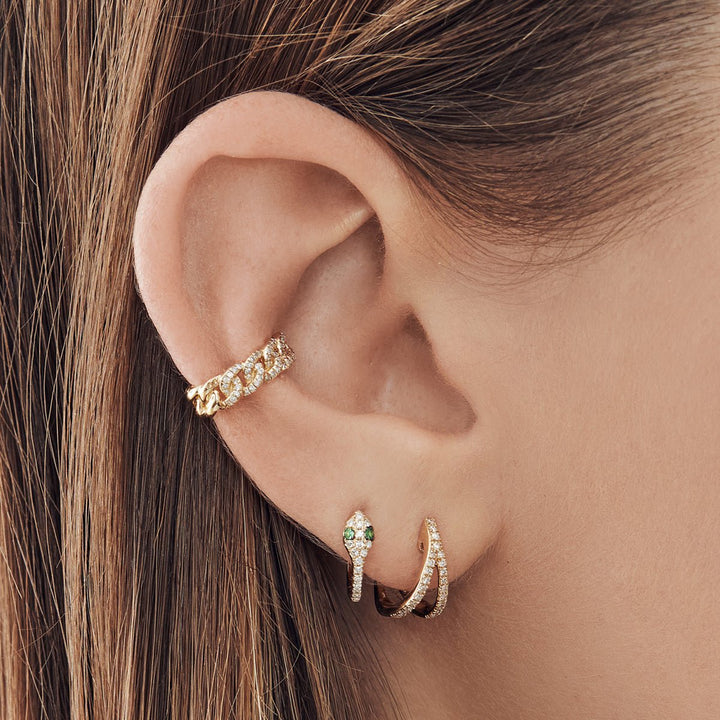 diamond-snake-huggie-earrings