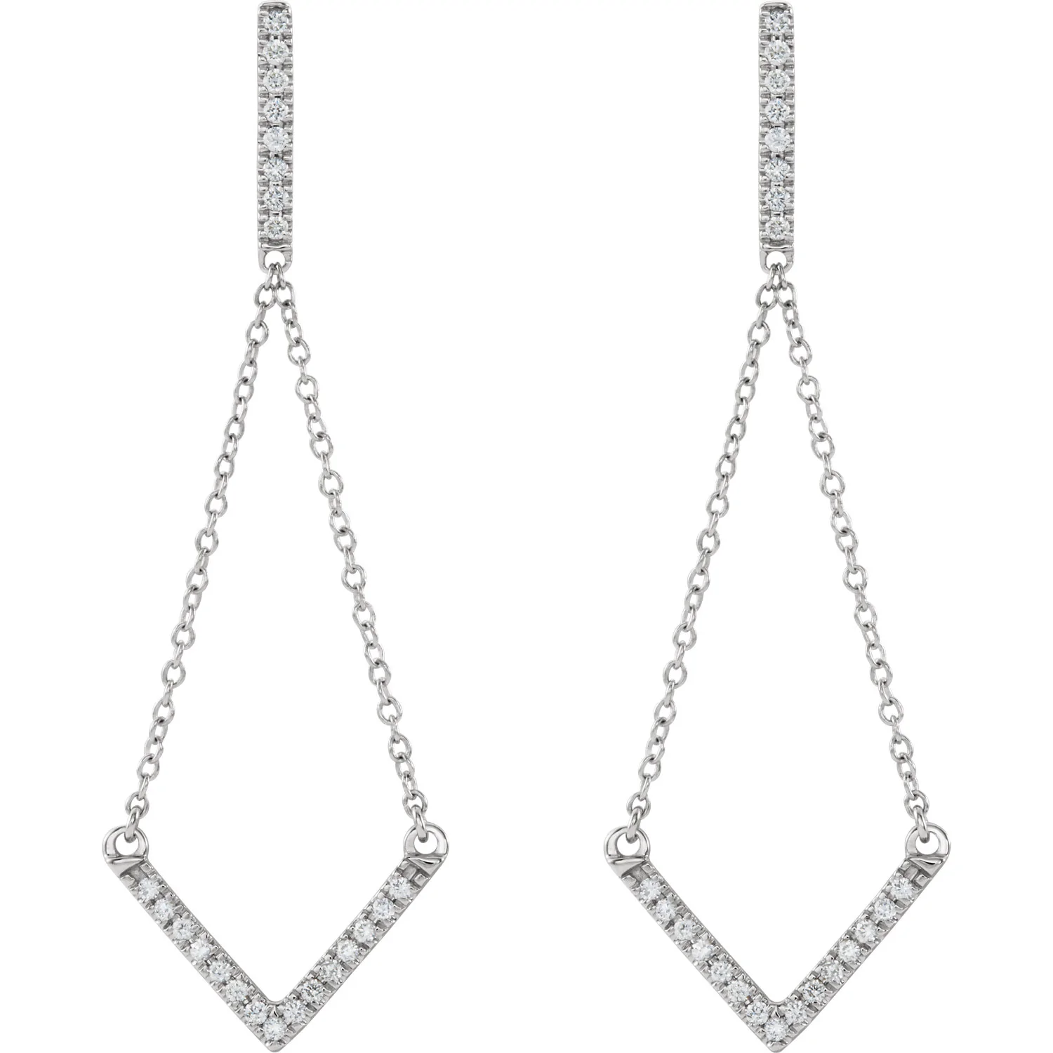 diamond-v-earrings